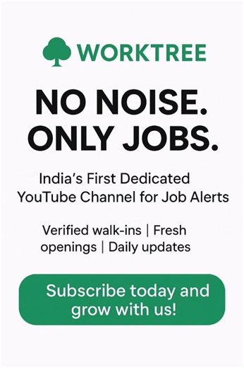 🌳 WorkTree | 💥No Noise Only Jobs #Subscribe today and grow with us 🔥🔥🌿🌿