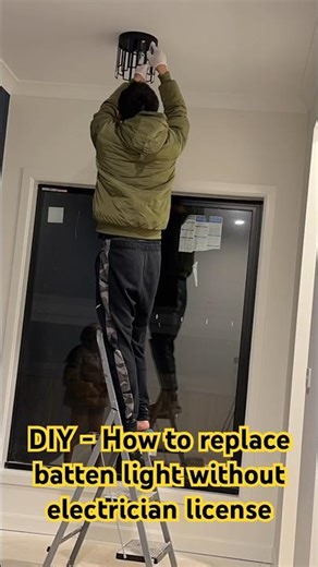 DIY - How to replace batten light without electrician license - Everyone can do it…