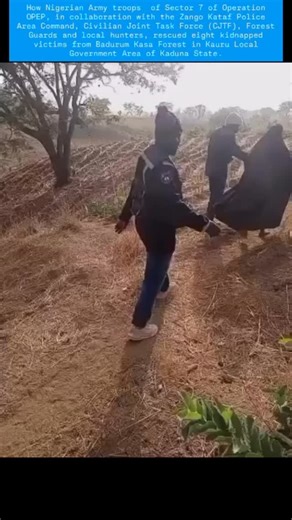 nigeria2027election on Instagram: "How Nigerian Army troops of Sector 7 of Operation OPEP, in collaboration with the Zango Kataf Police Area Command, Civilian Joint Task Force (CJTF), Forest Guards and local hunters, rescued eight babynapped v!ctims from Badurum Kasa Forest in Kauru Local Government Area of Kaduna State."