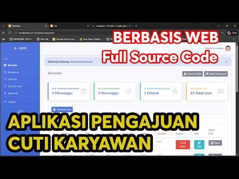 Aplikasi Cuti Berbasis Web | Full Source Code