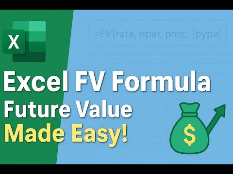 Excel FV Formula Explained | Future Value Function with Exam