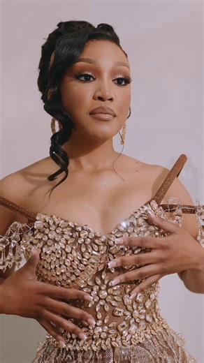 zarguesia on Instagram: "“A Bride’s embrace of sheer opulence and grace…” with @ashley.tsungayi Dress @zarguesia Video credit @sea.ach Hair @blessy_thehair_queen Makeup @mc_makeup_zw #bride #couture #gold #customgown #designerdress #fashion #prom #eveninggown"