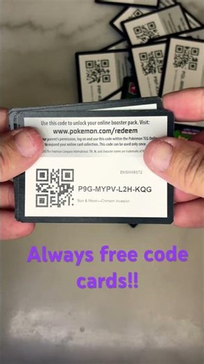 Free Pokémon code cards!!