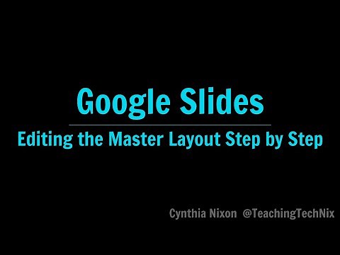Google Slides: Edit the Master Layout Step by Step (Theme Builder)