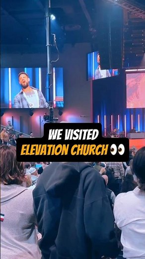 Our Experience At Elevation Church👀 #shorts