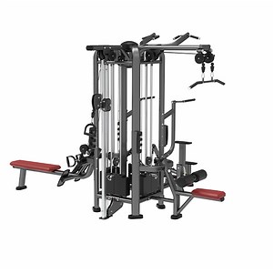 [Hot Item] Gym Strength Equipment 4 Stations Cable Crossover Machine Functional Trainer Smith Machine