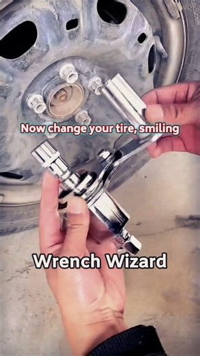 14K views · 40 reactions | Game-Changing Wrench Hack || Effortless Tire Change Trick Change tires effortlessly with this powerful hand lug wrench, for quick roadside fixes. ⚠️ Note: Safety first. Don’t try without proper care.  Disclaimer: Educational & transformative content under Fair Use (Section 107). #CarTool #wrench #tirechanger #NadeemAbbad #TechnicalAbbad | Nadeem Abbad | Facebook
