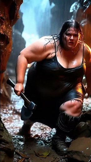 Giant Woman Survives a Dark Jungle Cave