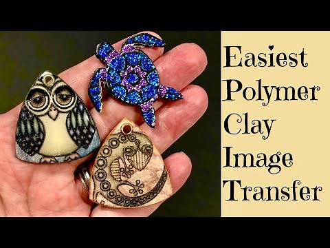 Easy Polymer Clay Image Transfer Tutorial Create An Owl, Gecko Lizard, Turtle Easiest Process Ever!
