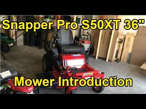 Snapper Pro S50XT 36" Zero Turn Mower Introduction - Kawasaki FX600V 19hp