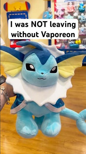 I made a Vaporeon at Build-A-Bear 💙 #Pokemon
