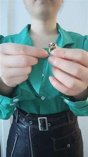 How to Tie a Ribbon on a Shirt 🎀 Fashion Tutorial | #Shorts
