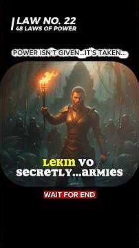 Use The Surrender Tactic💫|LAW NO. 22|48 LAWS OF POWER|#mindset #edit #shorts #viral #sigma