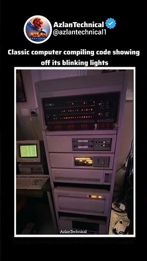 This Legendary Classic Computer Compiling Code With Blinking Lights #science #vintage #demonstration
