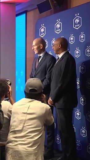 Footage of ZIDANE at his presentation as head coach of FRANCE: a new era begins