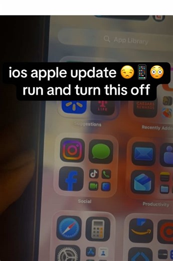 ios apple update😳 go turn this off now... #appleupdate #iosupdate #iphonetips #iphoneupdate #ios