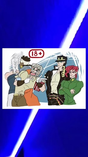 Jotaro Kujo and the Crusaders in Jojo's Bizarre Adventure