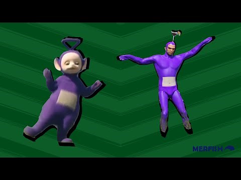 Teletubbies recreated in GTA V [Side By Side Comparison]