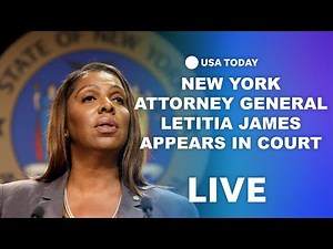 Watch live: New York Attorney General Letitia James appears in court