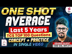 Complete Average for SSC CGL 2025 | SSC CGL Important Topics | By Abhinav Rajput
