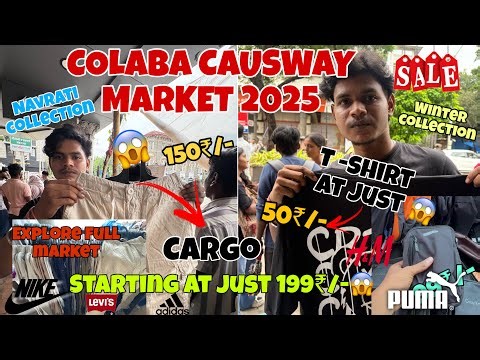 Colaba Causeway Market 2025 |Starting At Just 199₹/😱| Mumbai Colaba Market | Fashion Street Shopping