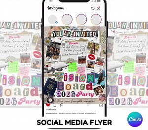 Vision Board Printables 2026, Aesthetic Vision Board Pictures, Vision Board Words, Vision Board for Women, Positive Affirmations, Images