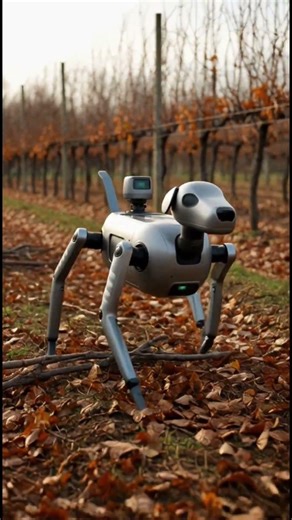 Robot Dog Pruning a Vineyard! 🤖🐶🍇