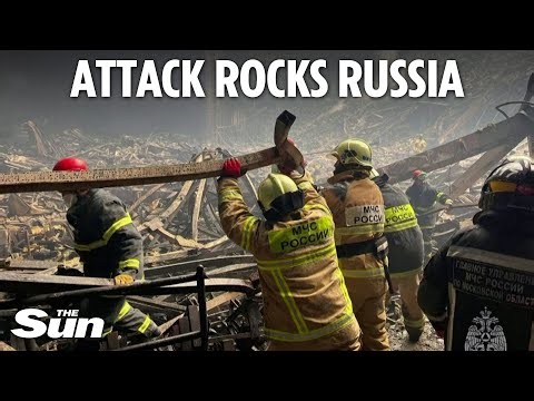 Russian rescue crews frantically search through rubble after Moscow terror attack stuns country