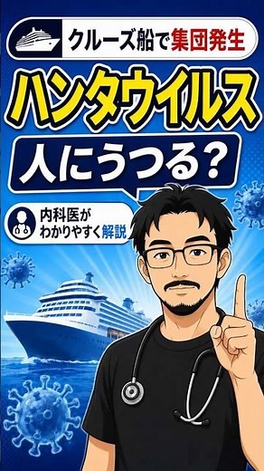 【ハンタウイルス】名前は怖いけど大丈夫？感染経路と現状を内科医がわかりやすく解説#ハンタウイルス #感染症対策 #内科医 #上鶴間内科クリニック #医者の日常 #健康 #ニュース解説#相模原市南区