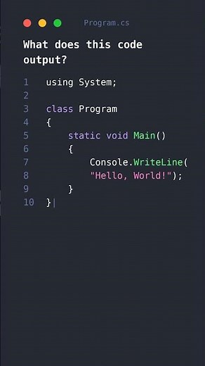 C# Tutorial: Console Output Basics 🤔 🎯 #viral #programming #c#tips