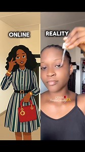 2.6K views · 22 reactions | Online vs Reality #online #reality | Hairbygoodie | Facebook