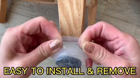 Furniture Sliders,24 PCS Square Chair Leg Sliders for Carpet, Furniture Movers Sliders, Carpet Chairs Furniture Glides, Floor Protectors, Carpet Moving Sliders Easily Move.(Clear,Fit:0.67-0.87").