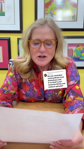 Replying to @theangelgamer29 A little throwback on when I voiced Mindy on Animaniacs! #animaniacs #90scartoons #90snostaligia