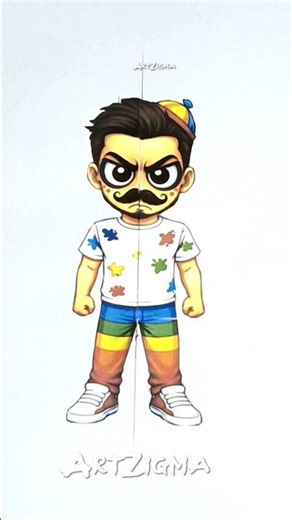 Sprunki OC Seventeen Numberblocks Human Male 🎨 Paper Craft Puzzle Art #sprunki #art #artzigma