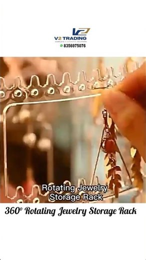 Rotating Earring Stand Jewellry Organizer #jewellerycollection #jewelryorganizer