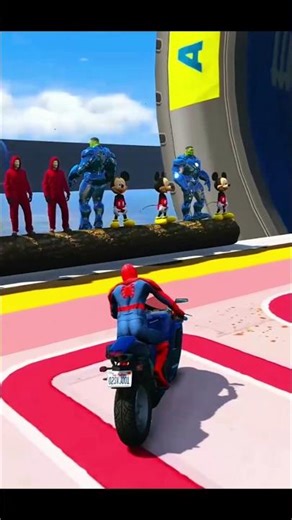 spider man rescue minion 😨😨 Vs Batman in GTA 5 #gta #shorts