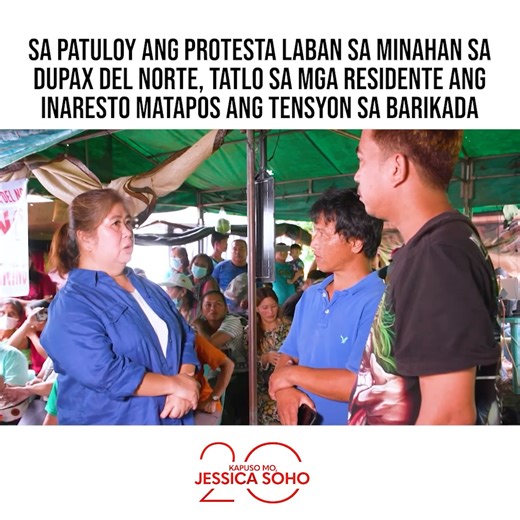 20K views · 145 reactions | Sa patuloy ang protesta laban sa minahan sa Dupax del Norte, tatlo sa mga residente ang inaresto matapos ang tensyon sa barikada. #KMJS | GMA Public Affairs | Facebook