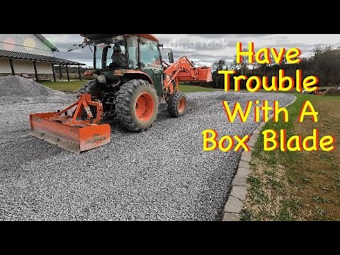 How To Spread Gravel With A Box Blade #179