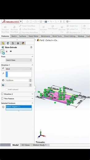 The Part Modeling #solidworks #3ddesign #shorts #music #shortsfeed #cad #caddesign