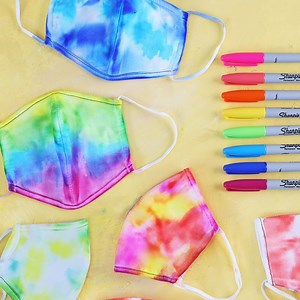62K views · 85 reactions | WRITTEN TUTORIAL: https://www.thecraftpatchblog.com/sharpie-tie-dye-masks/ Color them with Sharpies, add the magic ingredient and poof! Darling, one-of-a-kind masks for you or your kiddos. Such a fun activity! | The Craft Patch | Facebook