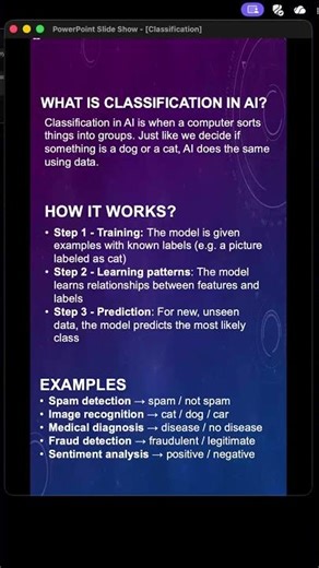 What is Classification in AI? #ai #classification #artificialintelligence #deeplearning #algorithm