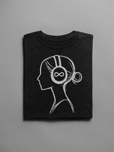 Deep Work Tshirt - Minimalist Headphones Shirt - Infinity Loop Graphic Tee - Radical Focus Streetwear - Cognitive Clarity Aesthetic Shirt - Etsy