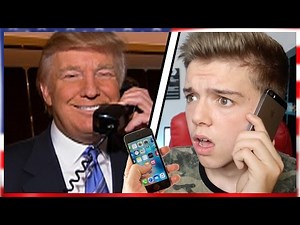 CALLING DONALD TRUMP HE ACTUALLY ANSWERED! | Donald Trumps Leaked Phone number prank Call USA vs UK