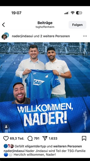 TSG Hoffenheim holt Nader Jindaoui #tsghoffenheim #naderjindaoui