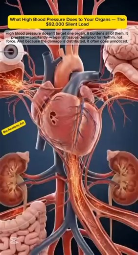 What High Blood Pressure Does to Your Organs — The $92,000 Silent Load