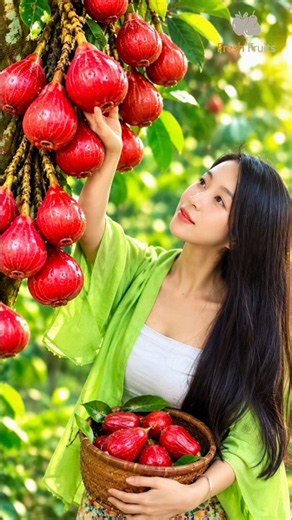 Beautiful nature with rural life - enjoy fresh & tasty fruits 🍇🍒🍏 #fruit #shorts #freshfruits #yummy