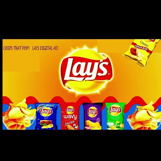 🔥 Lays Chips Digital Ad | Crispy Taste, Crunchy Fun! 🍟✨Animation in After Effects |
