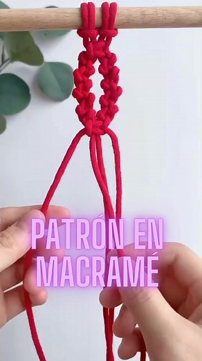 Hermoso patrón en macramé #macramé #manualidades #artesania #manualidadesfaciles #hilo #macrameonline #macrame #arte #creatividad #tejidos #crochet #tejidosamano