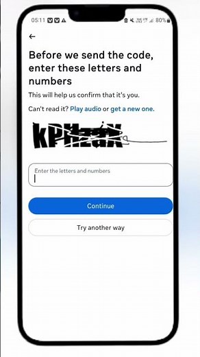 How to fix before we send the code enter these letters and numbers | Instagram login problem 2025