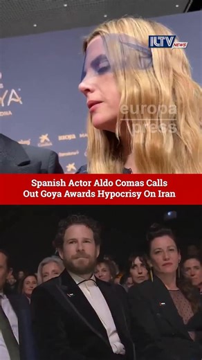 Spain’s Goya Awards 2026 opened with political statements as presenters and attendees wore Palestinian flag pins and accused Israel of “genocide” in Gaza. On stage in Barcelona, hosts criticized Israel’s actions and blamed U.S. President Donald Trump for creating global “chaos.” Spanish actor @aldocomas and his wife, actress @macarenagomezofficial , also spoke out, calling out their fellow actors’ move as hypocritical for highlighting Gaza while ignoring what they described as “real genocide” in